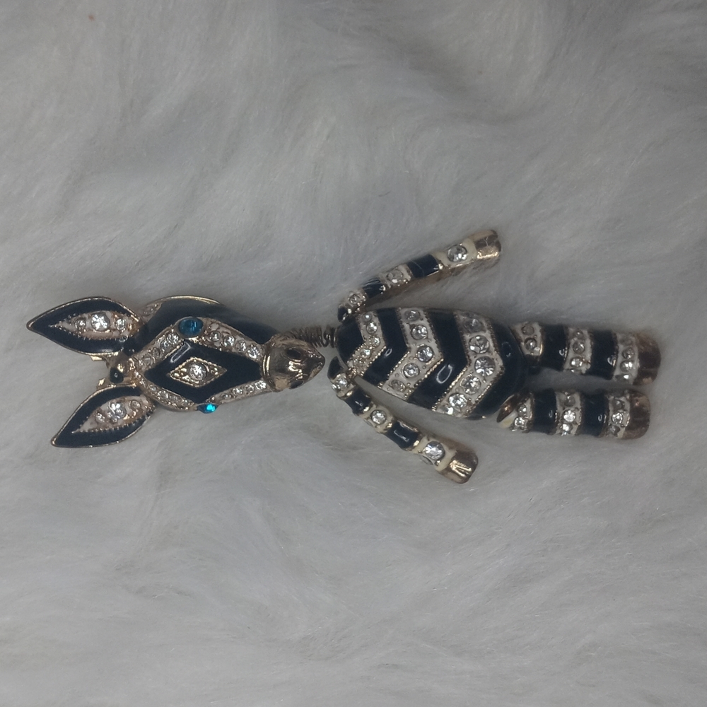 Betsy Johnson embellished figurine Zebra